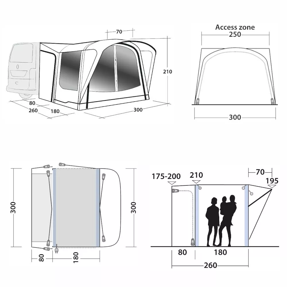 Aufblasbares Buszelt Outwell California Highway 2 Aufblasbares Buszelt Outwell California Highway – Bild 2