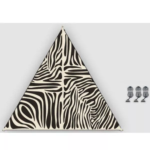 Verbindbares Tarp Bent TC-Zip-Canvas Single, Zebra Druck 2 Verbindbares Tarp Bent TC-Zip-Canvas Single, Zebra Druck – Bild 2