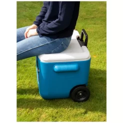 Passivkühlbox Coleman 50 QT Poly-lite Wheeled Mesh -Geschäft Für Campingausrüstung stabiler klappdeckel sitzflaeche coleman kuehlbox 50 qt poly lite wheeled mesh 1000 3 24743