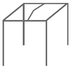 Freistehendes Ganzjahres-Teilzelt Frankana Freiko Garmisch -Geschäft Für Campingausrüstung teilvorzelt garmisch frankana freiko gestaengeskizze 1000 5 21597