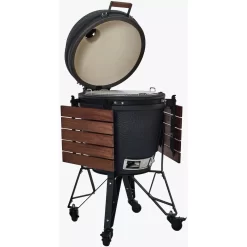 Holzkohlegrill The Bastard Urban Large Complete -Geschäft Für Campingausrüstung the bastard holzkohlegrill large urban complete matt schwarzer holzkohlegrill mit heruntergeklappten seitentischen 1000 3 22528