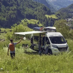 Markise Thule Omnistor 6300, Tuch: Mystic-grau, Gehäuse: Weiss -Geschäft Für Campingausrüstung thule omnistor 6300 dachmarkise reisemobil 1000 1 19414