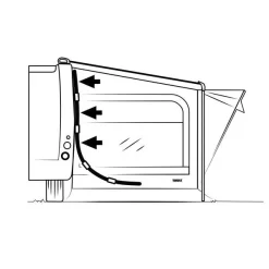 Thule QuickFit Side Tensioning Kit -Geschäft Für Campingausrüstung thule quickfit side tensioning kit markise 2 2 11501