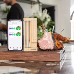 Kabelloses Grillthermometer Traeger MEATER Pro Duo Fleischthermometer -Geschäft Für Campingausrüstung traeger meater pro duo fleischthermometer wlan smart temp technologie fuenf sensoren 1000 5 28306