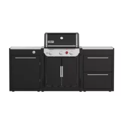Weber Outdoorküche BBQ-Kitchen 231, 2er Set Für Genesis E-335 Mit Seitenkocher