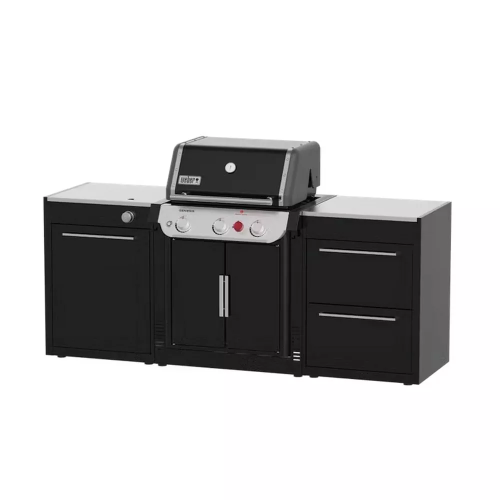 Weber Outdoorküche BBQ-Kitchen 231, 2er Set Für Genesis E-335 Mit Seitenkocher 4 Weber Outdoorküche BBQ-Kitchen 231, 2er Set Für Genesis E-335 Mit Seitenkocher – Bild 4