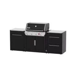 Weber Outdoorküche BBQ-Kitchen, 2er Set Für Genesis E-415 Ohne Seitenkocher -Geschäft Für Campingausrüstung weber genesis e415 luxusgasgrill outdoor kueche grillkueche tuermodul 2 ladenmodul gasflasche grillzubehoer verstauen 1000 3 26358