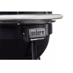 Holzkohlegrill Weber Summit Kamado E6 | Ausstellungsstück -Geschäft Für Campingausrüstung weber grosser holzkohlegrill summit kamado e6 raeuchergrill stahlgrill black weberlogo 1000 5 27737