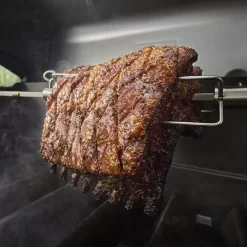 Weber Drehspiess Für Searwood Holzpelletgrill Und Spirit Gasgrills -Geschäft Für Campingausrüstung weber zubehoer aus edelstahl drehspiess fuer searwood spirit modell 2025 fleisch garen 1000 3 28412